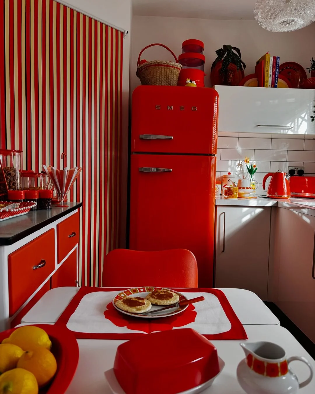 Retro Red for a Bold Kitchen Statement