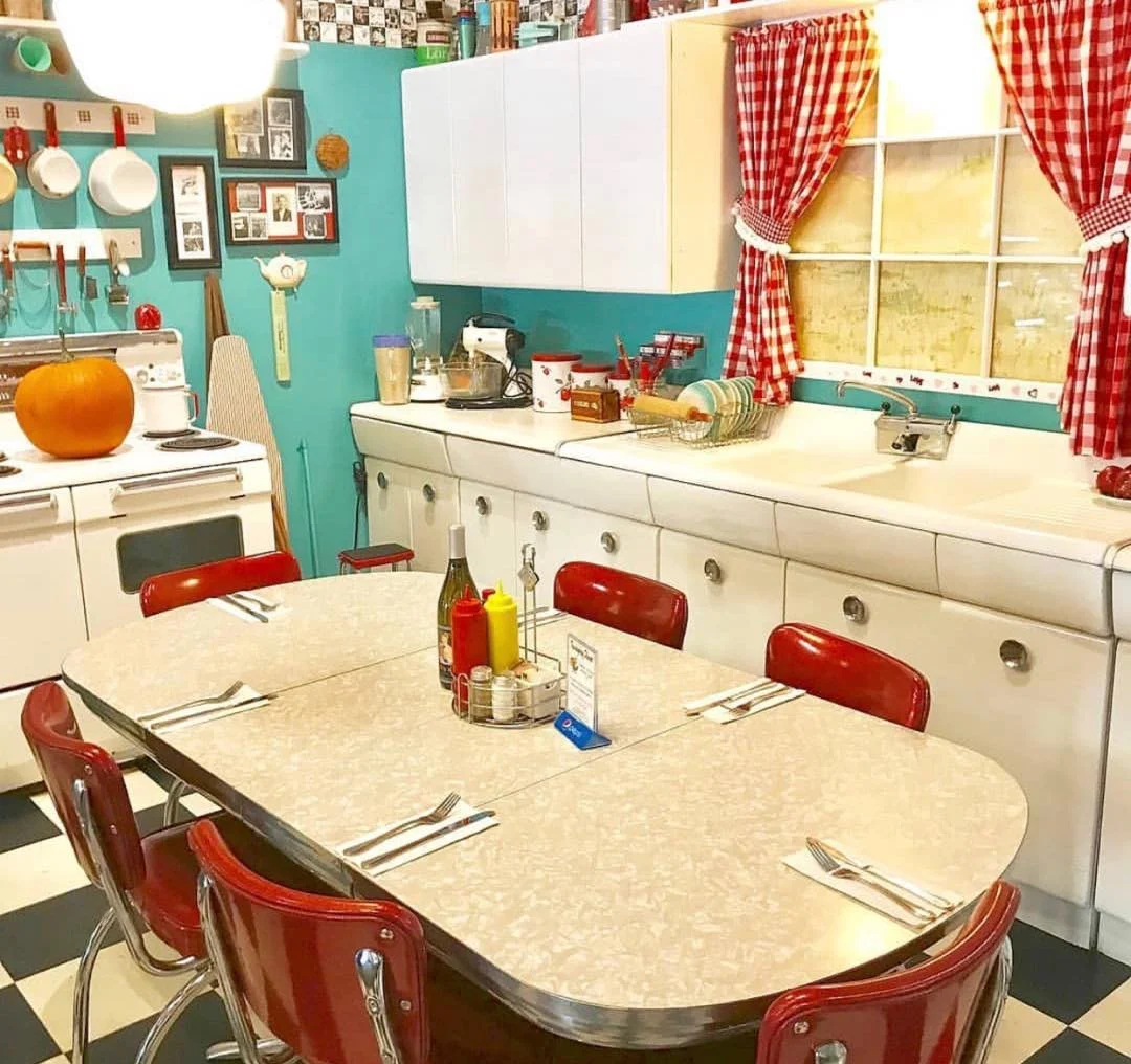 1950s Diner Kitchen with Classic Details