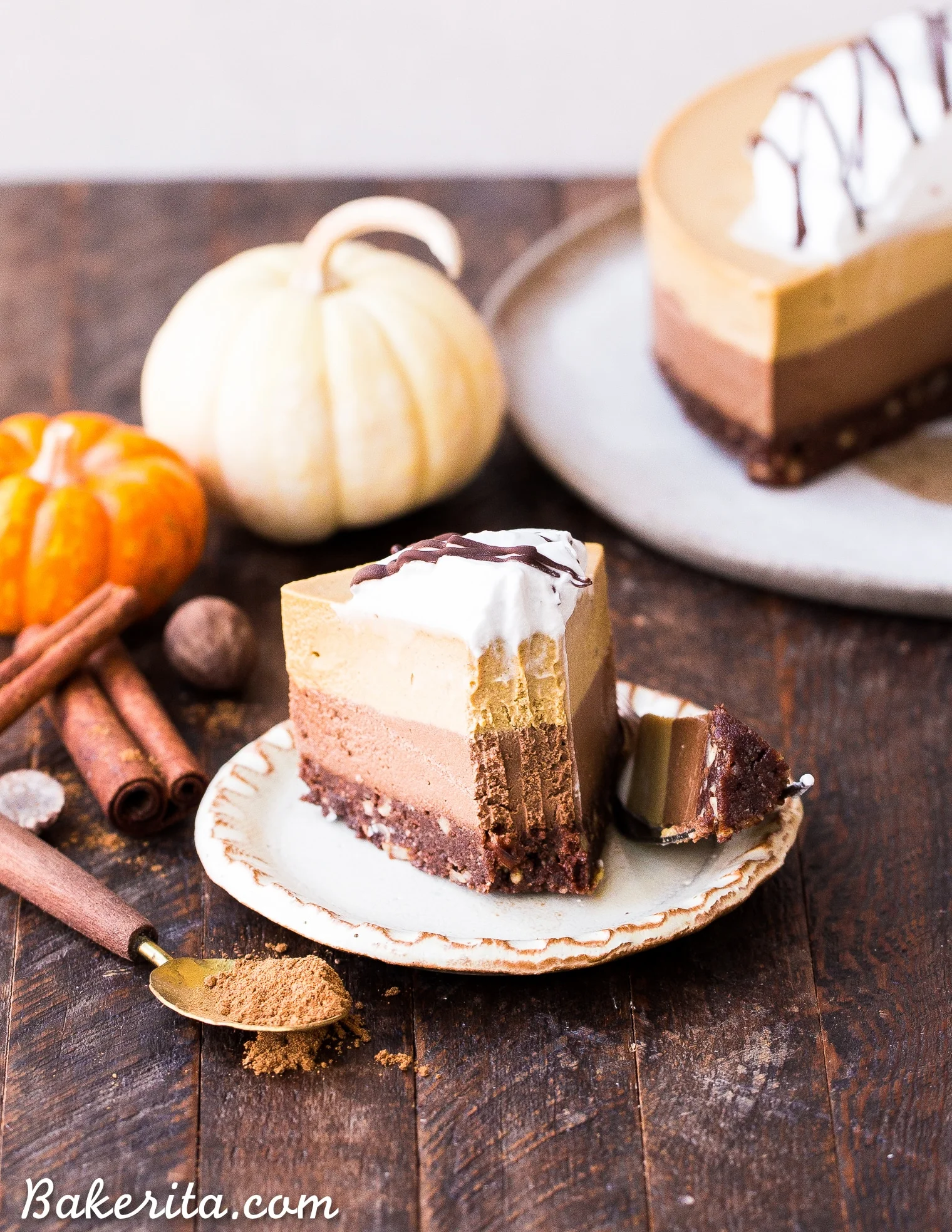 Chocolate Pumpkin Cheesecake