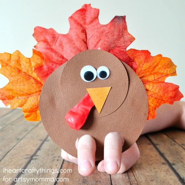 DIY Turkey Finger Puppet