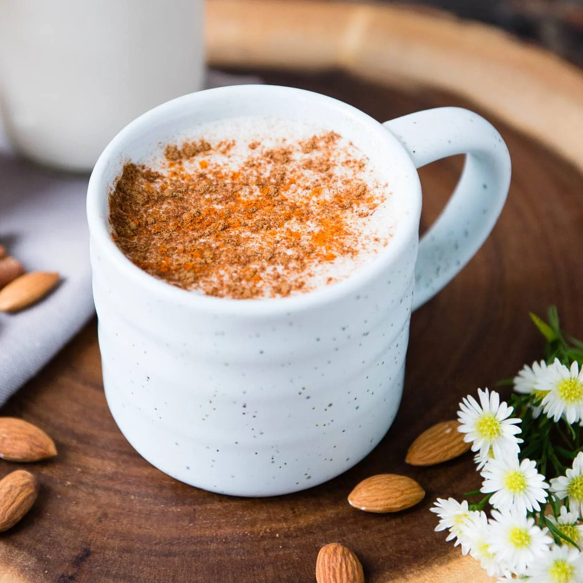 Hot Maple Almond Milk