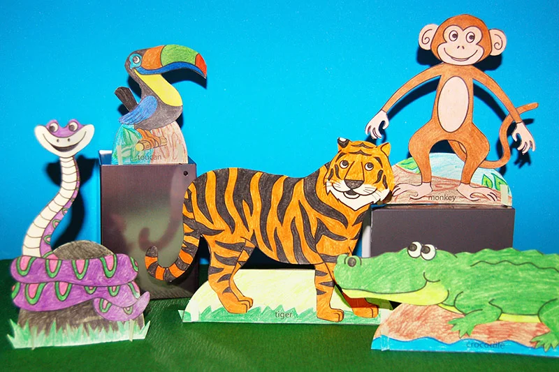 Jungle Animals Paper Craft