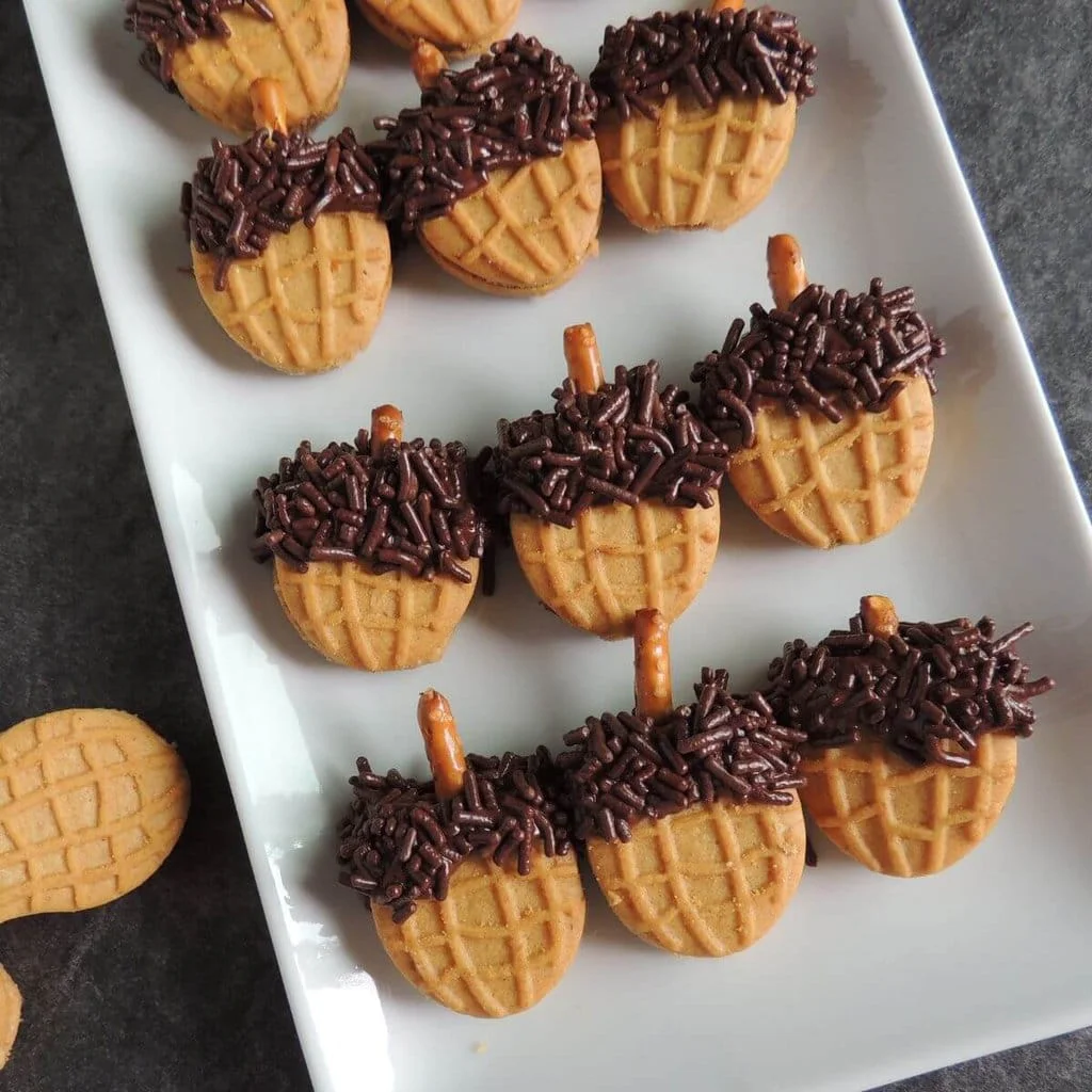 Nutter Butter Acorn Cookies