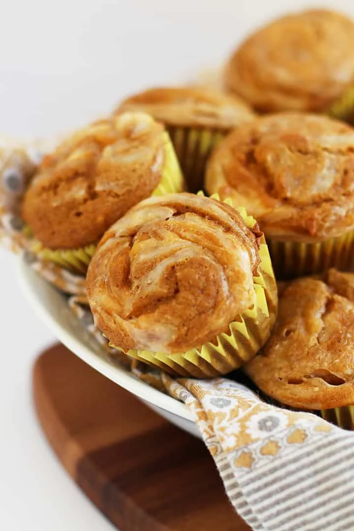 Pumpkin Cream Cheese Swirl Muffins