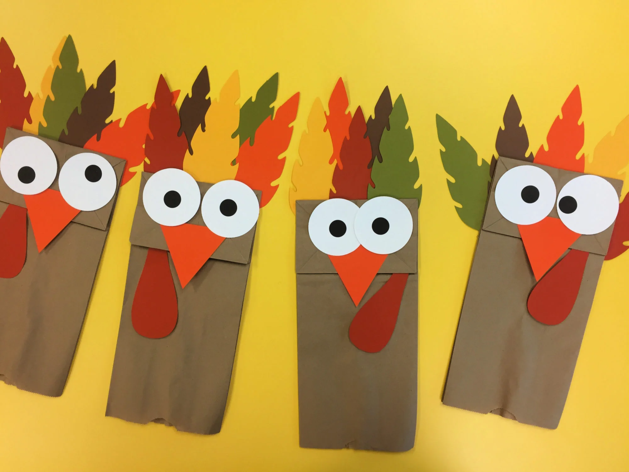 Turkey Paper Bag Puppets