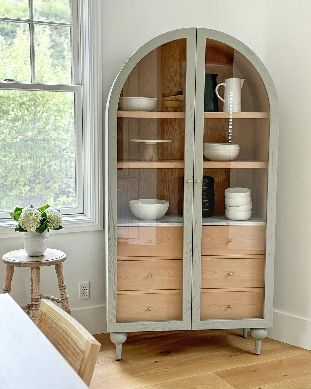 Arched China Cabinet