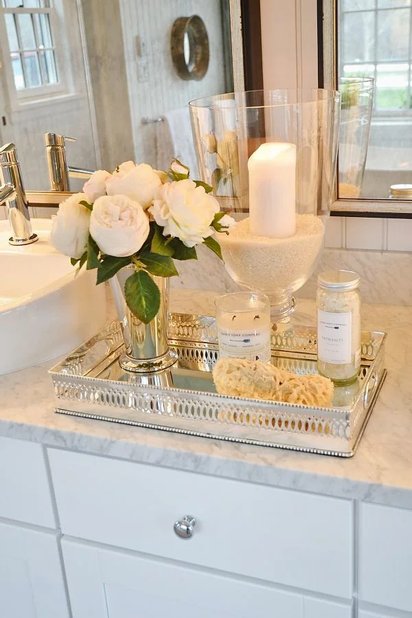 Elegant Bathroom Vanity Tray