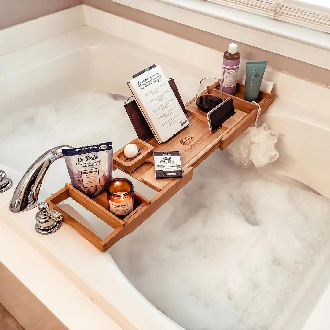 Bamboo Bliss: Bathtime with a Tray