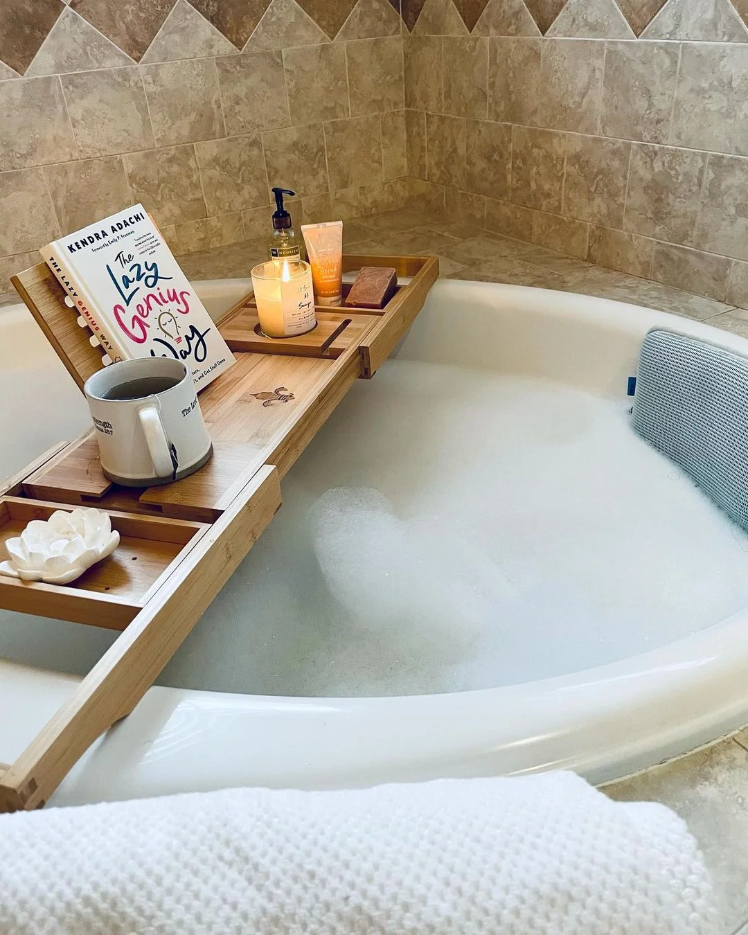 Lazy Genius Bath Caddy Setup