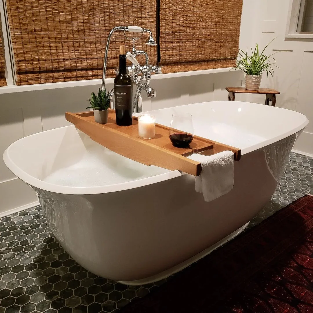 Wine Down with a Bathtub Tray