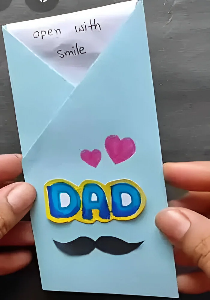 &quot;Open with a Smile&quot; Birthday Surprise Card for Dad