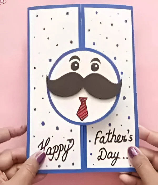 Playful Mustache Card with a Sweet Surprise Inside