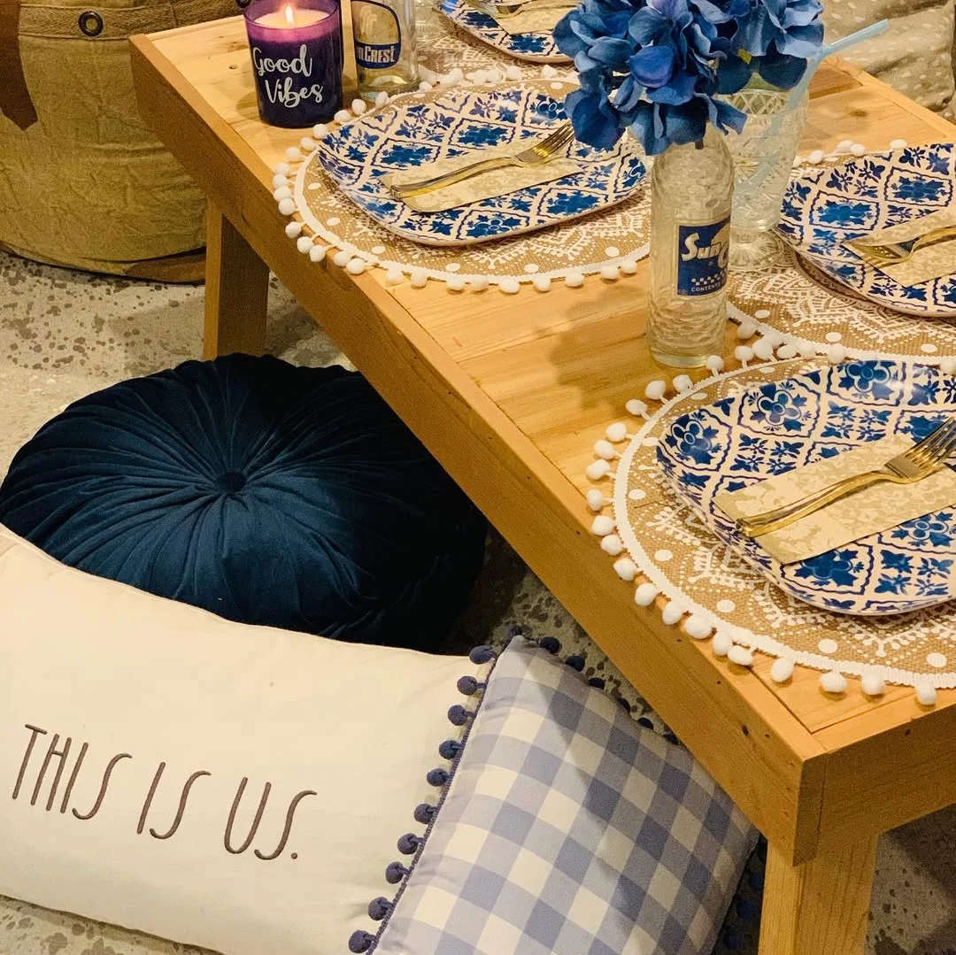 Blue Hues Picnic Setting