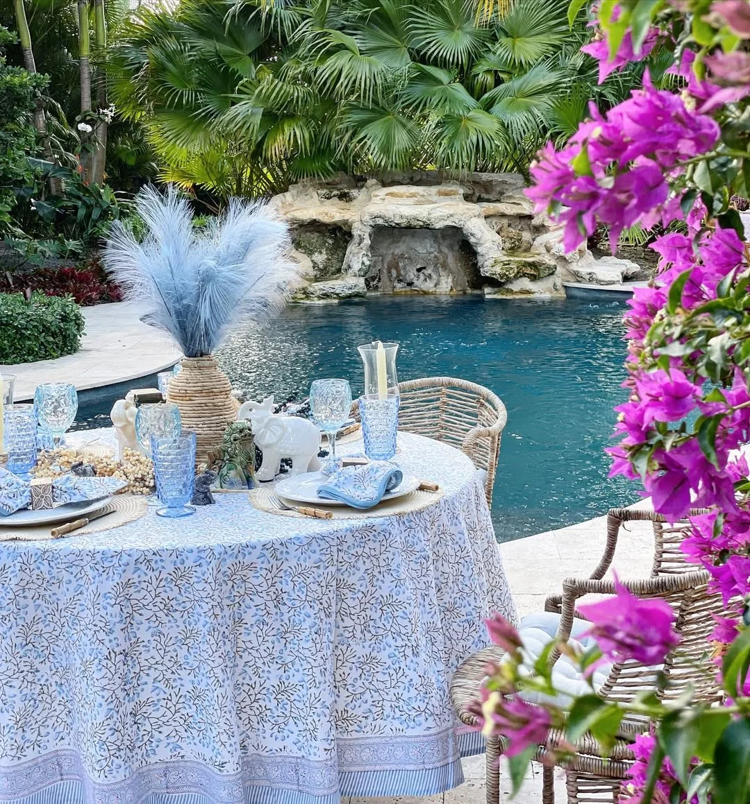 Poolside Paradise in Blue