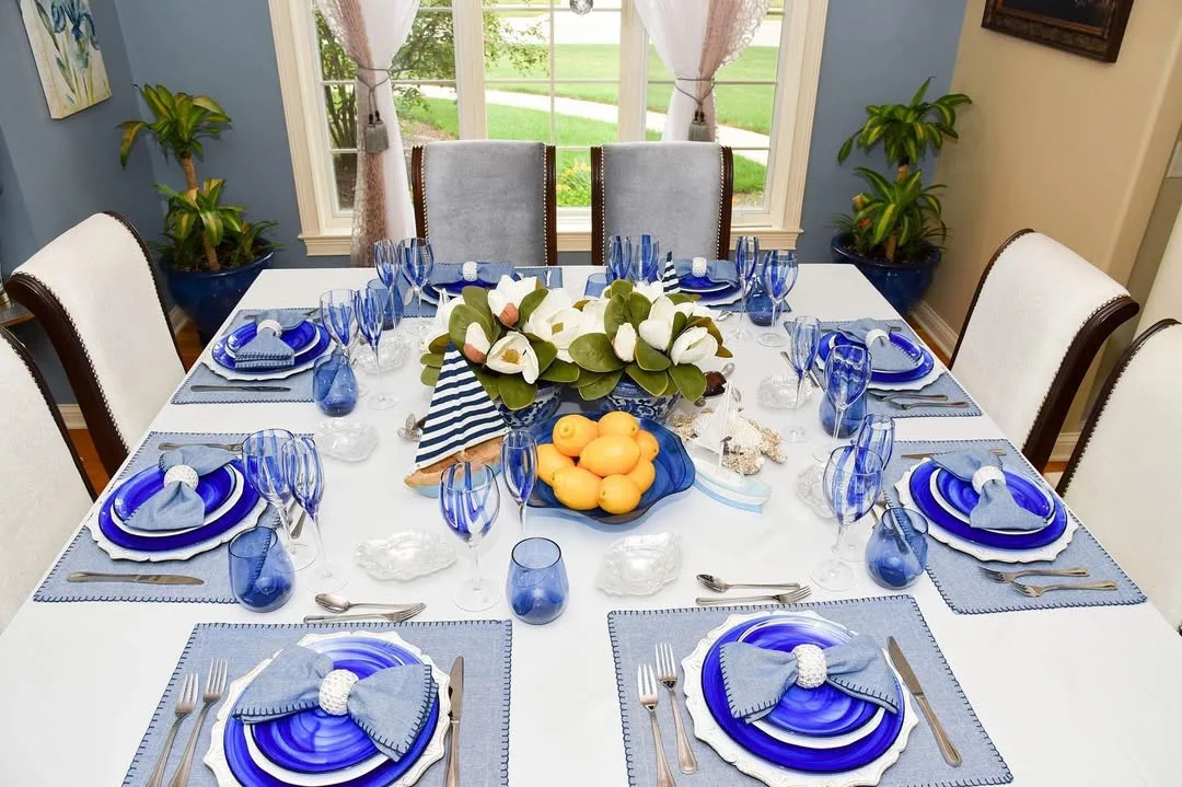 Nautical Blues Tablescape