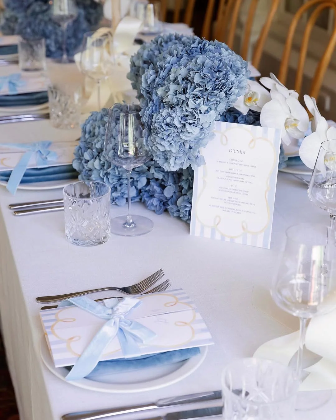 Powder Blue Dream Tablescape