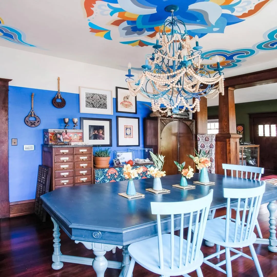 Bohemian Blue Dining Room