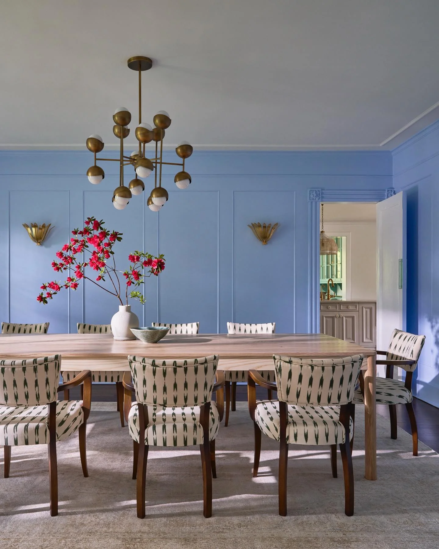 Serene Blue Dining Room