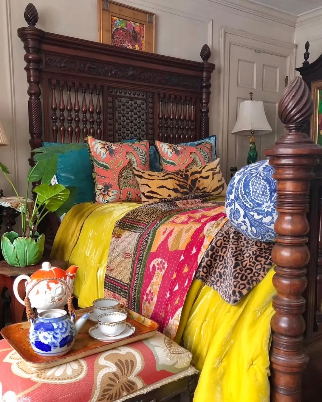 Eclectic Global Bedroom