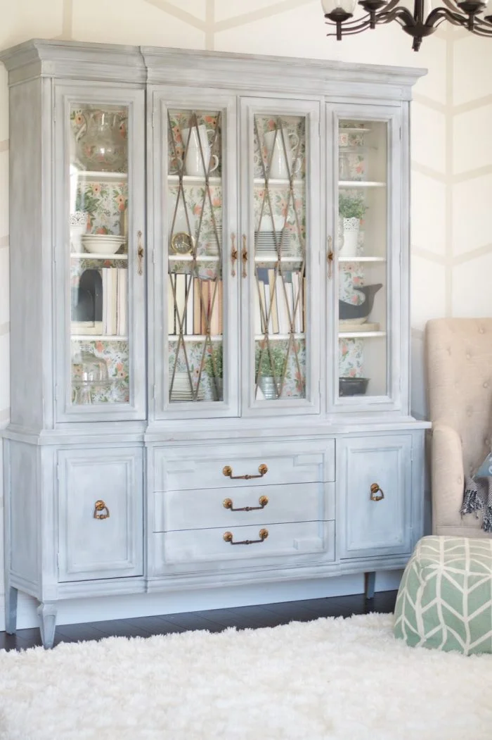 Chalk Paint Powder Hutch Makeover