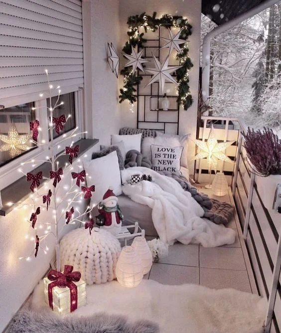 Festive Balcony Setting