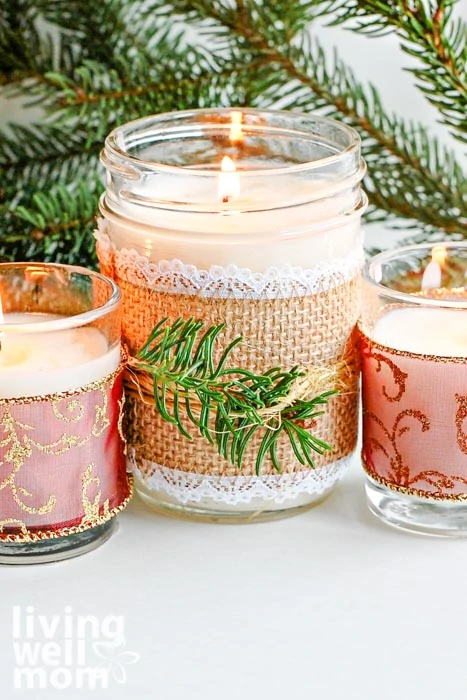 Christmas Candles with Essential Oils