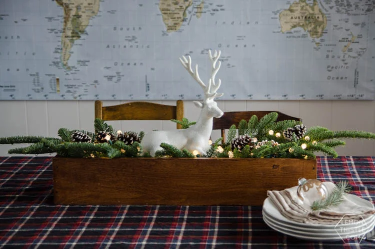 DIY Rustic Woodland Centerpiece