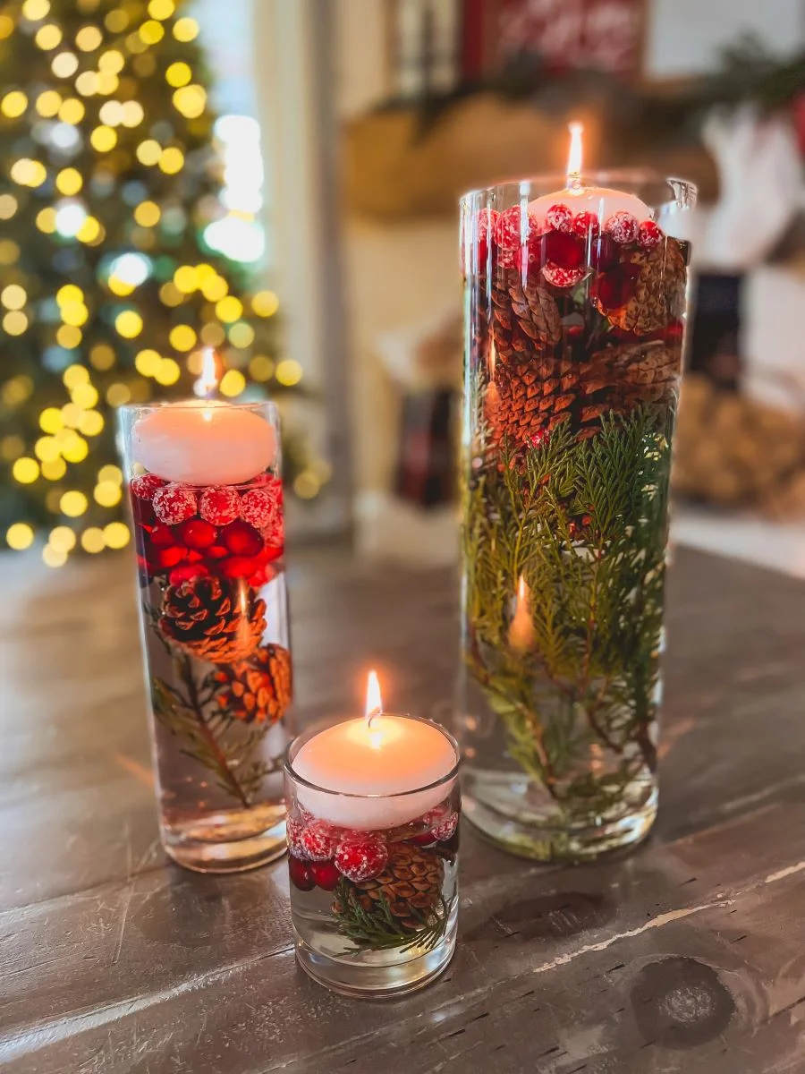 Floating Candle Tall Centerpiece