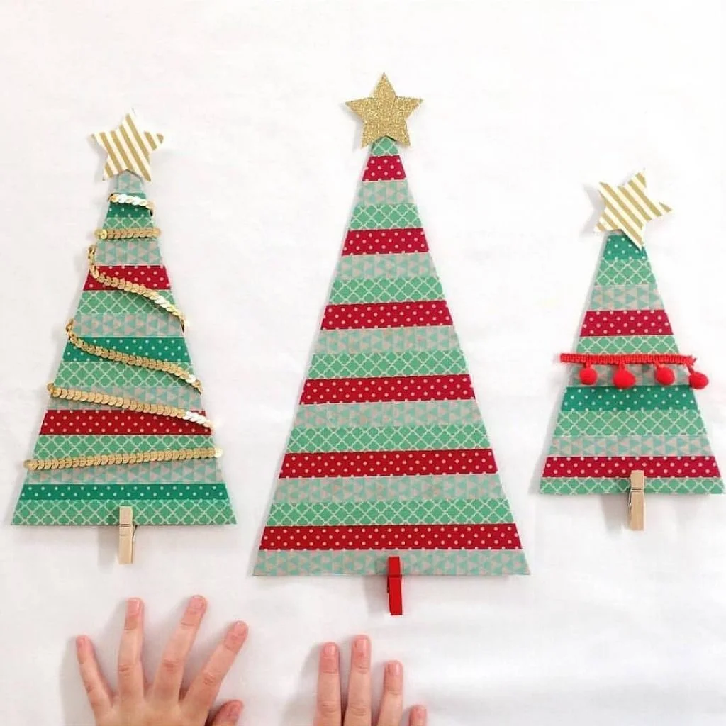 Washi Tape Christmas Trees