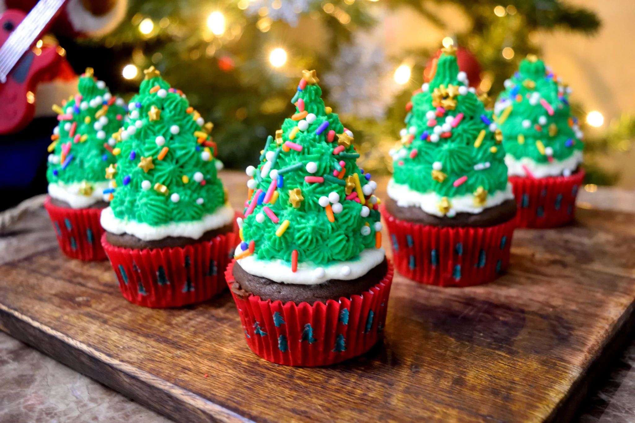 Christmas Tree Cupcake Recipe