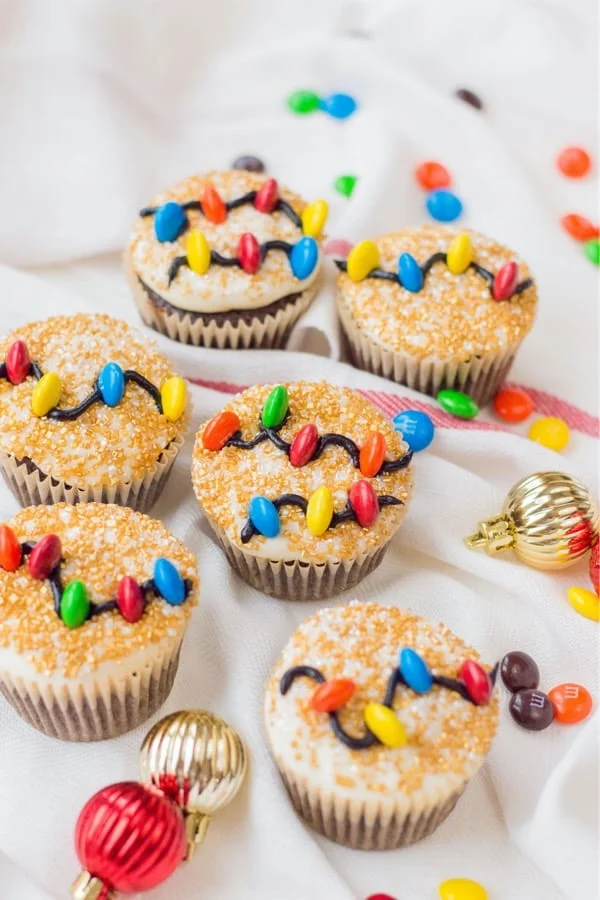 Christmas Light Cupcakes