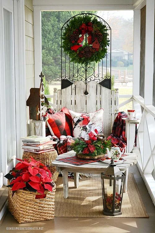 Elevate Your Porch Furniture with Christmas Decor Accents