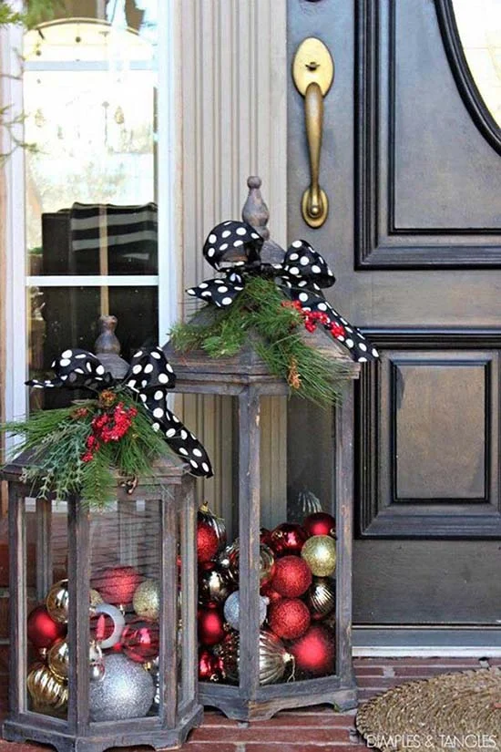 Brighten Your Porch with Decorative Christmas Lanterns