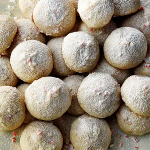 Candy Cane Snowballs