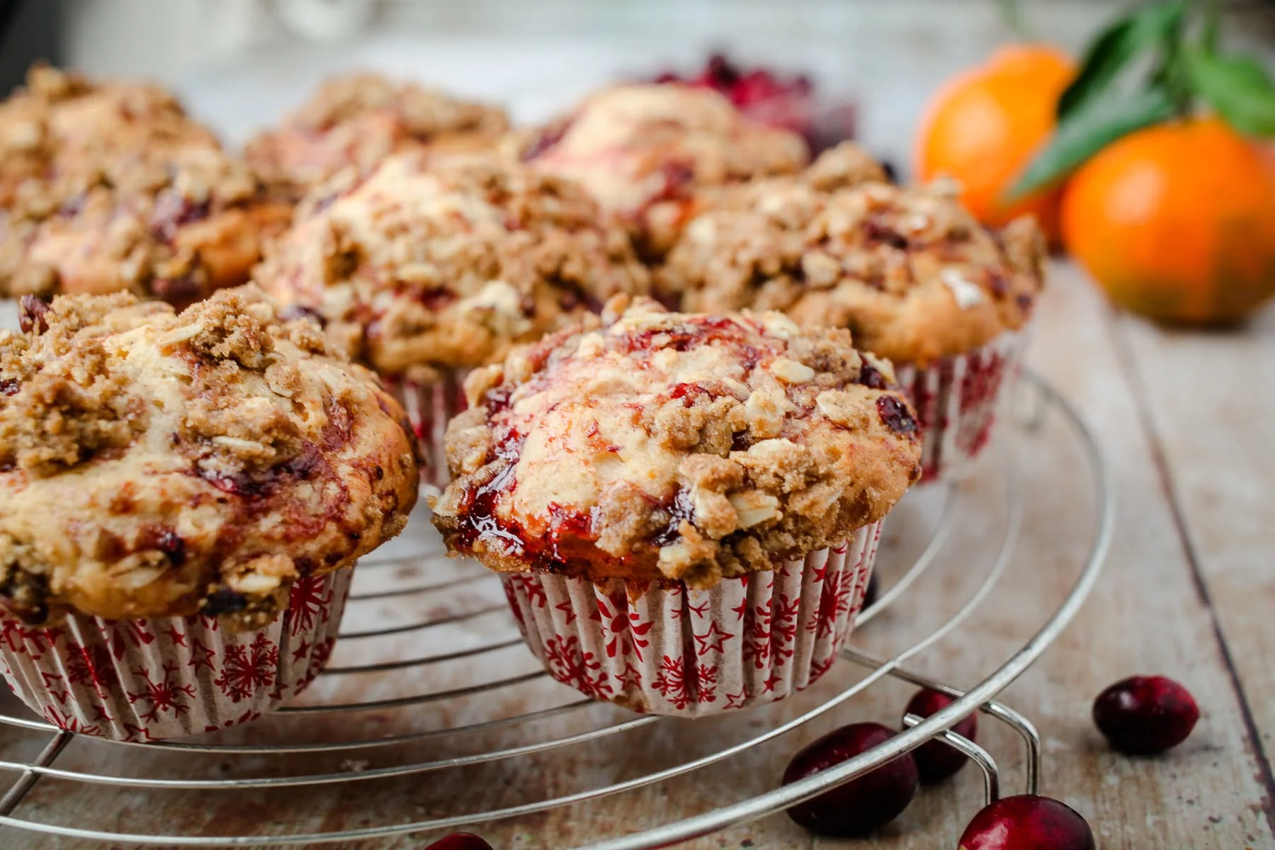 Leftover Cranberry Sauce Muffins