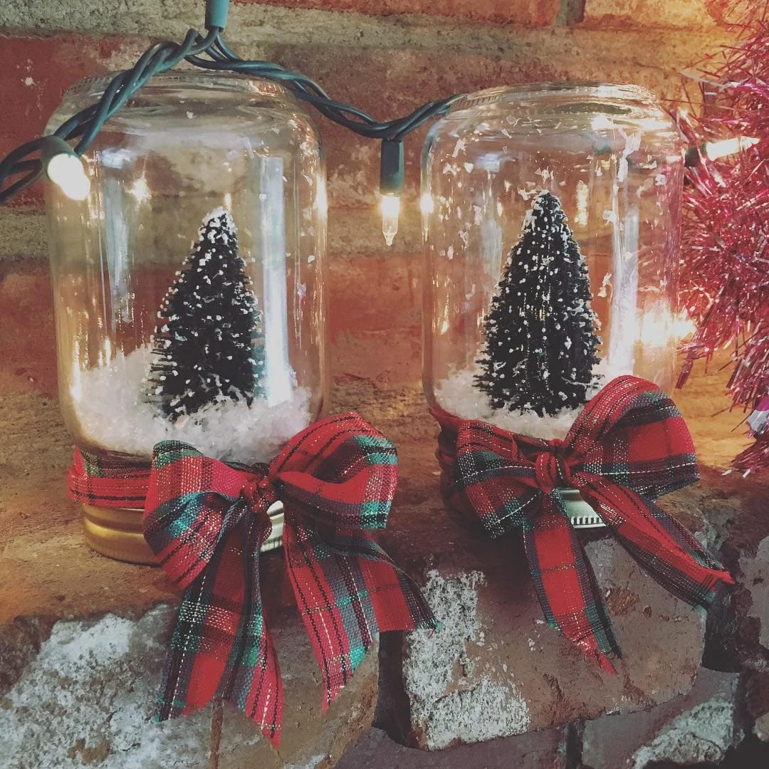 Christmas Bowtie Wall Jars