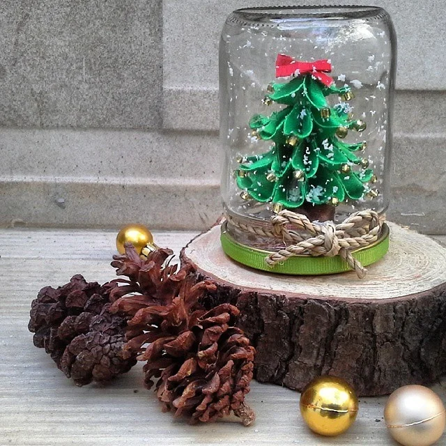 The Embellished Christmas Tree in a Jar