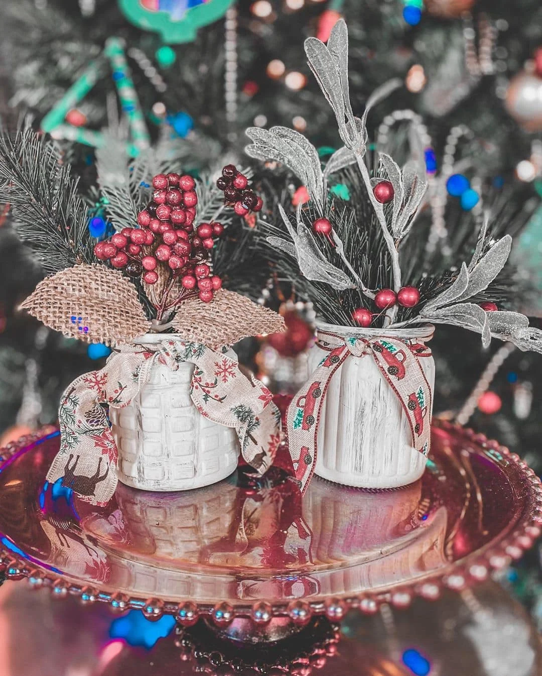 The Christmas in a Jar Centerpiece