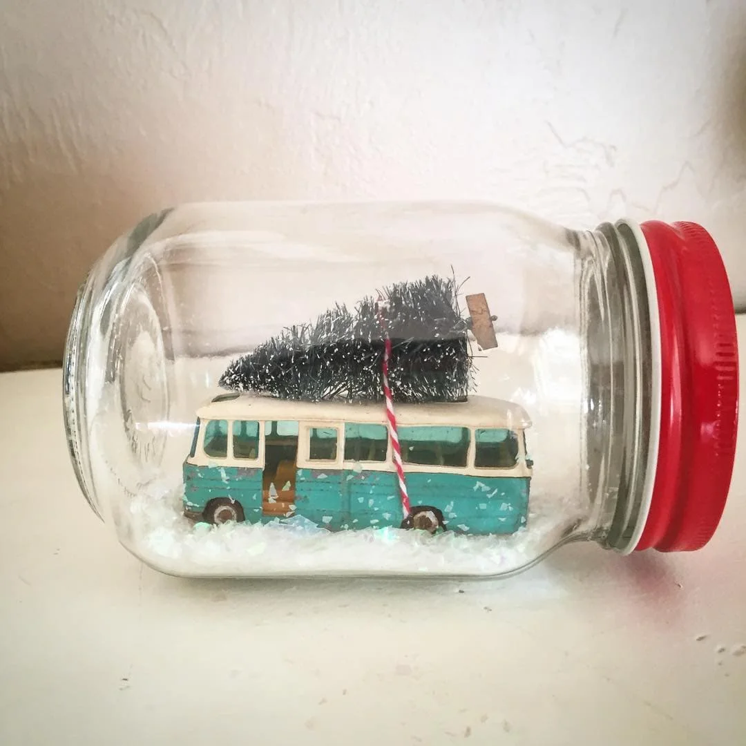 The Vintage Bus Christmas in a Jar