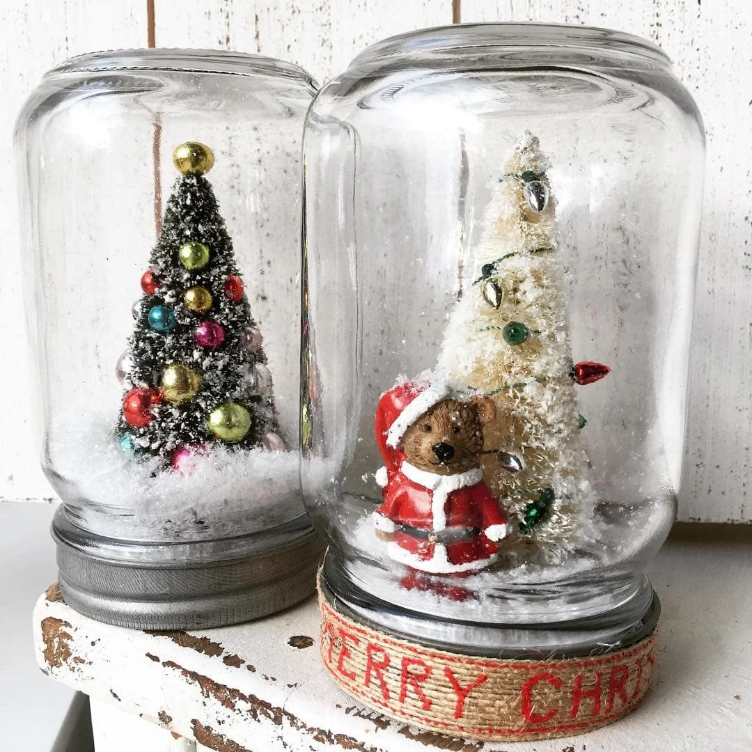 Teddy Santa Christmas in a Jar