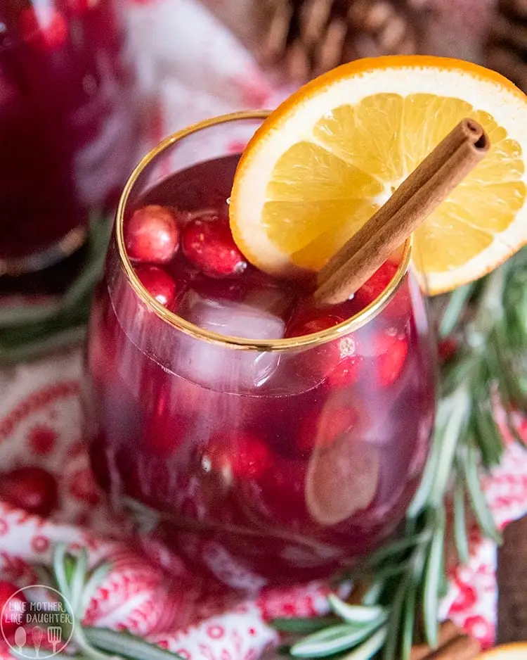 Non Alcoholic Christmas Sangria