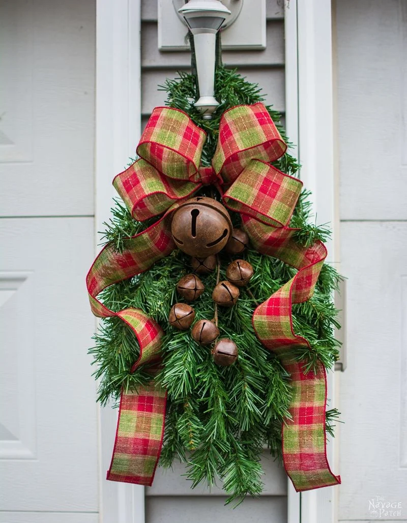 Faux Tree Repurposed Door Hanger