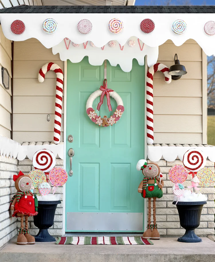 Gingerbread House Christmas Porch