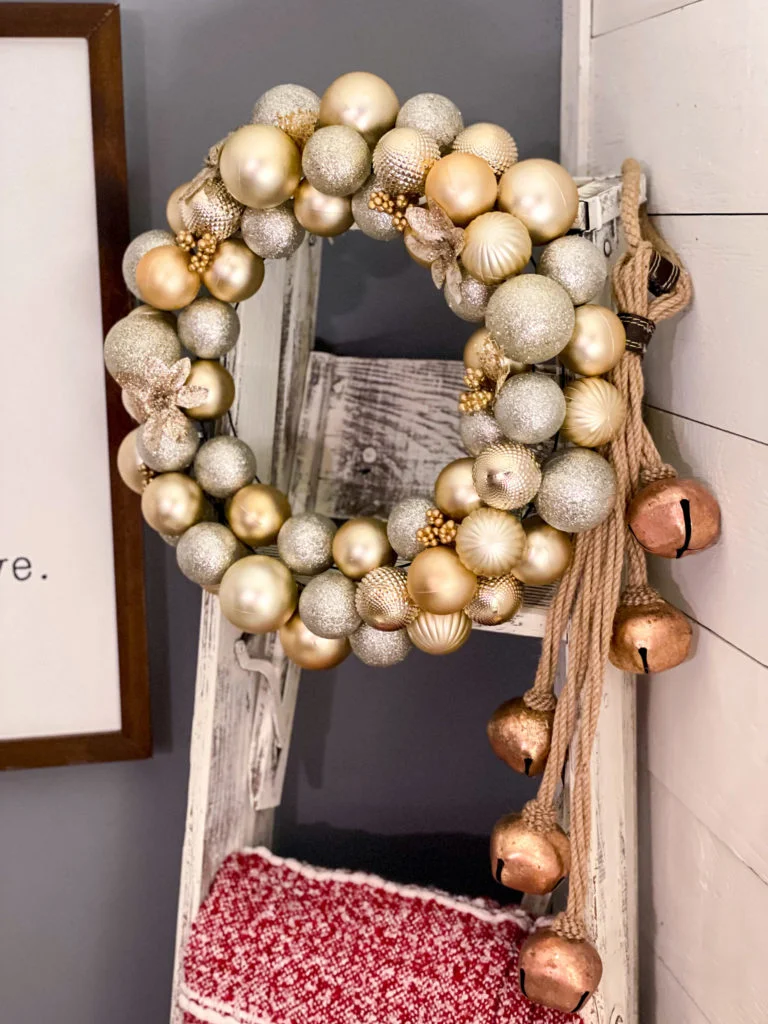 DIY Dollar Tree Ornament Wreath