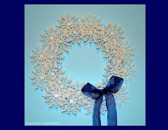 Dollar Tree Snowflake Wreath