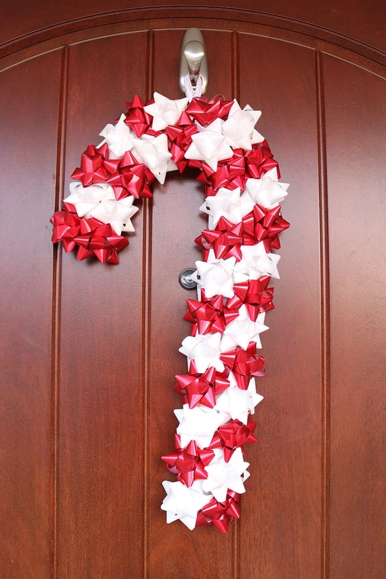 Candy Cane Wreath