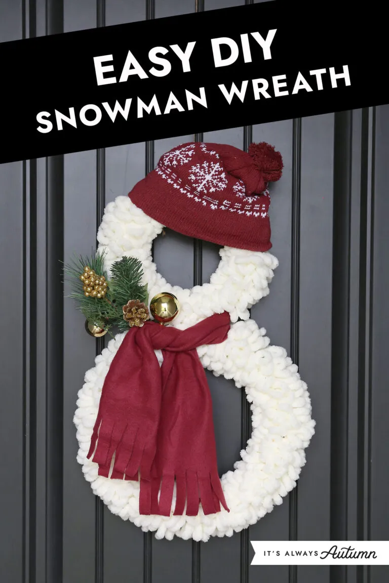 DIY Snowman Wreath