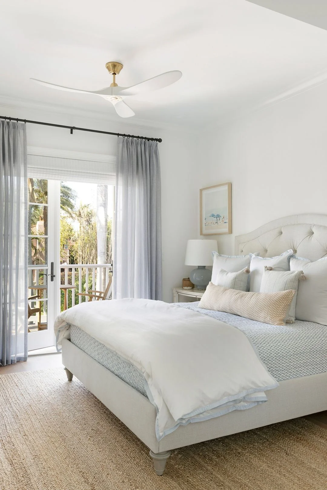 Soft Fabrics and Breezy Curtains for Coastal Comfort