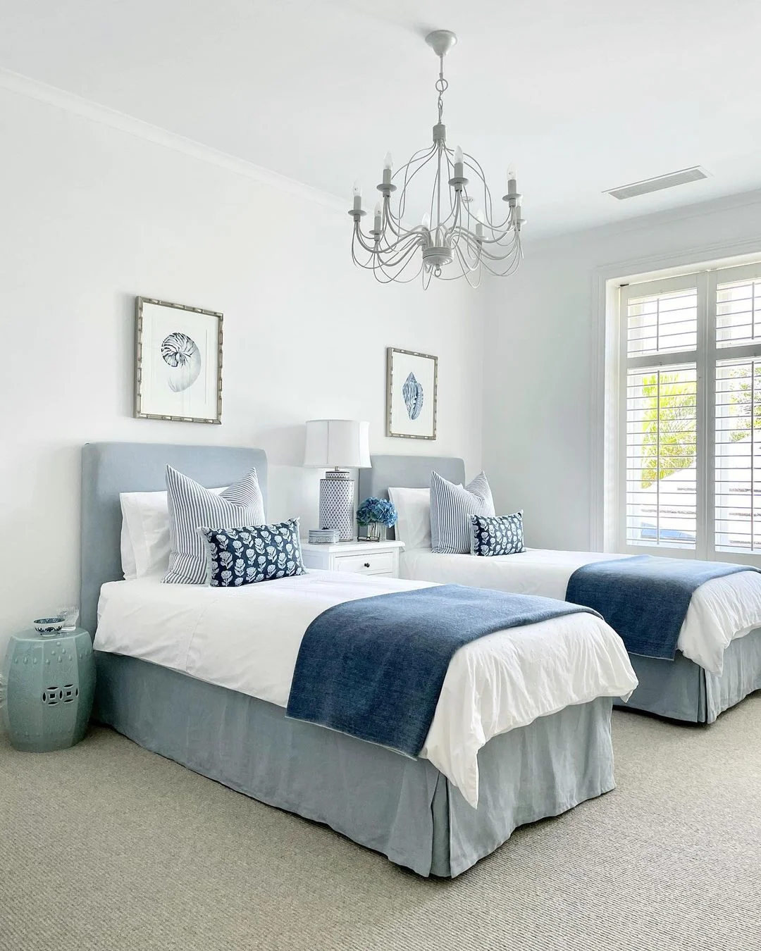 Soften the Space with Light Textures and Coastal Hues