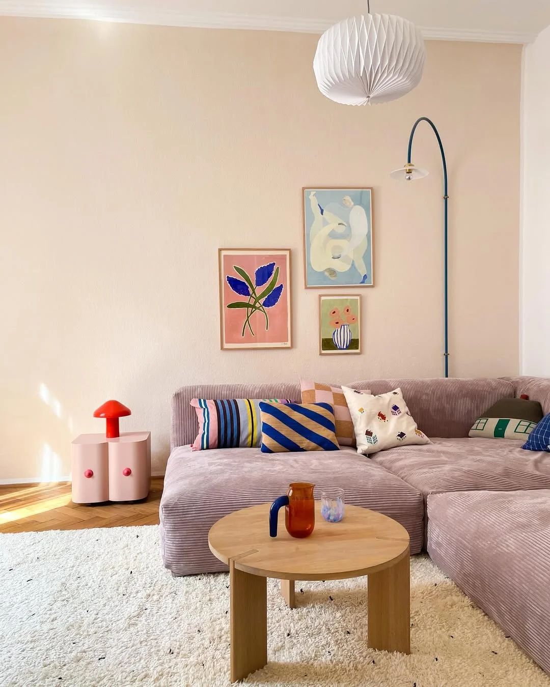 Playful Pastel Living Room